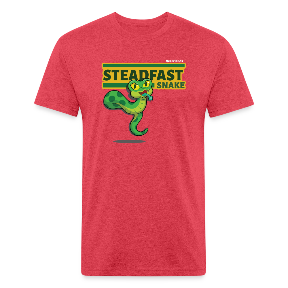 Steadfast Snake Character Comfort Adult Tee - heather red