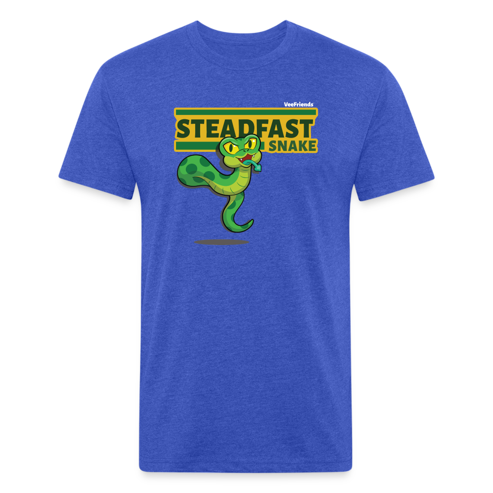 Steadfast Snake Character Comfort Adult Tee - heather royal