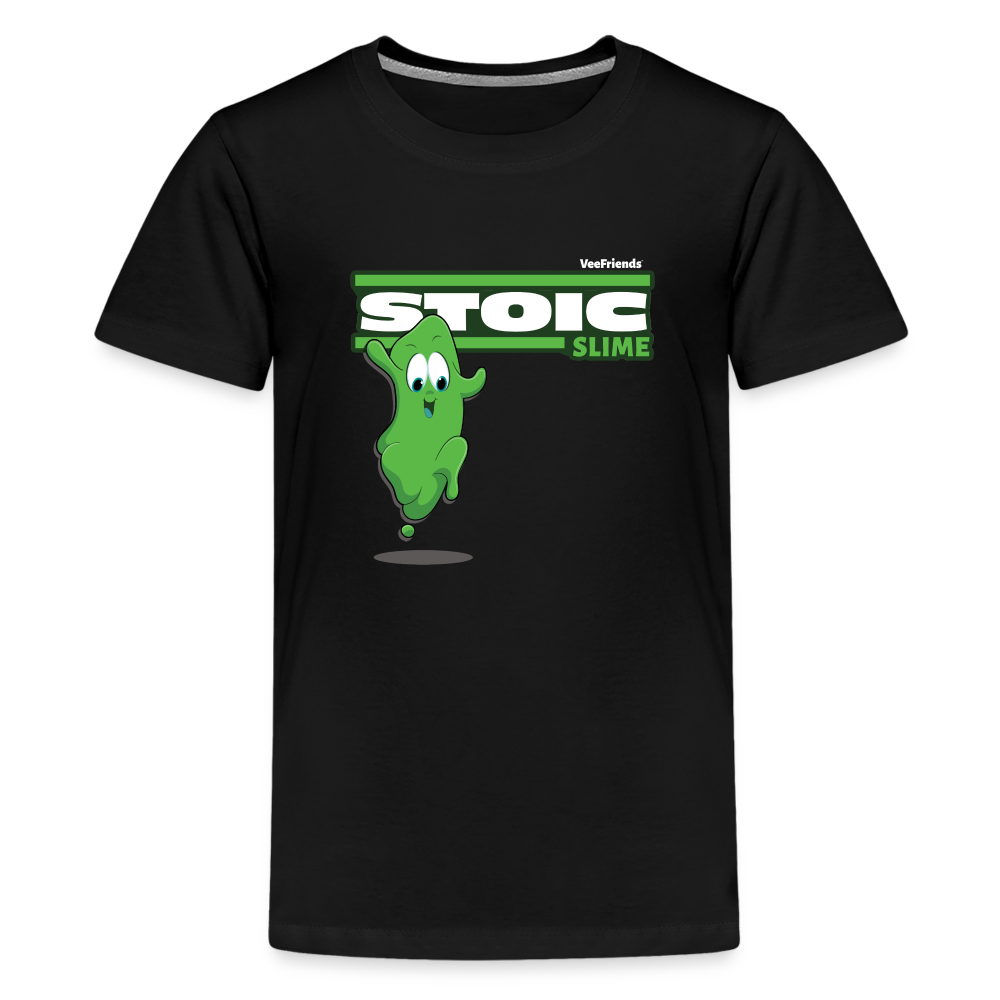 Stoic Slime Character Comfort Kids Tee - black