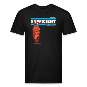 Sufficient Shrimp Character Comfort Adult Tee - black