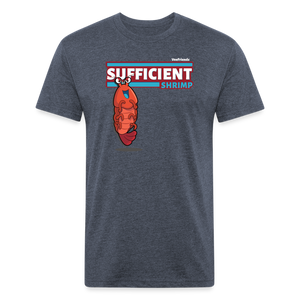 Sufficient Shrimp Character Comfort Adult Tee - heather navy