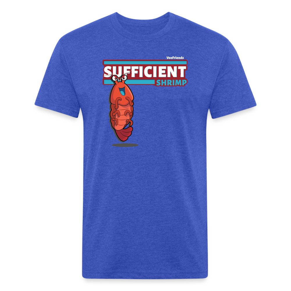 Sufficient Shrimp Character Comfort Adult Tee - heather royal