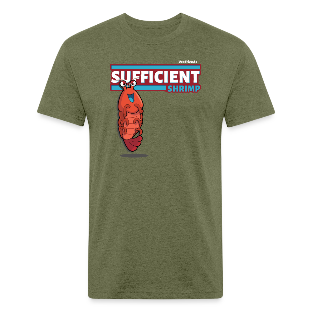 Sufficient Shrimp Character Comfort Adult Tee - heather military green