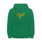 Steadfast Snake Character Comfort Kids Hoodie - kelly green