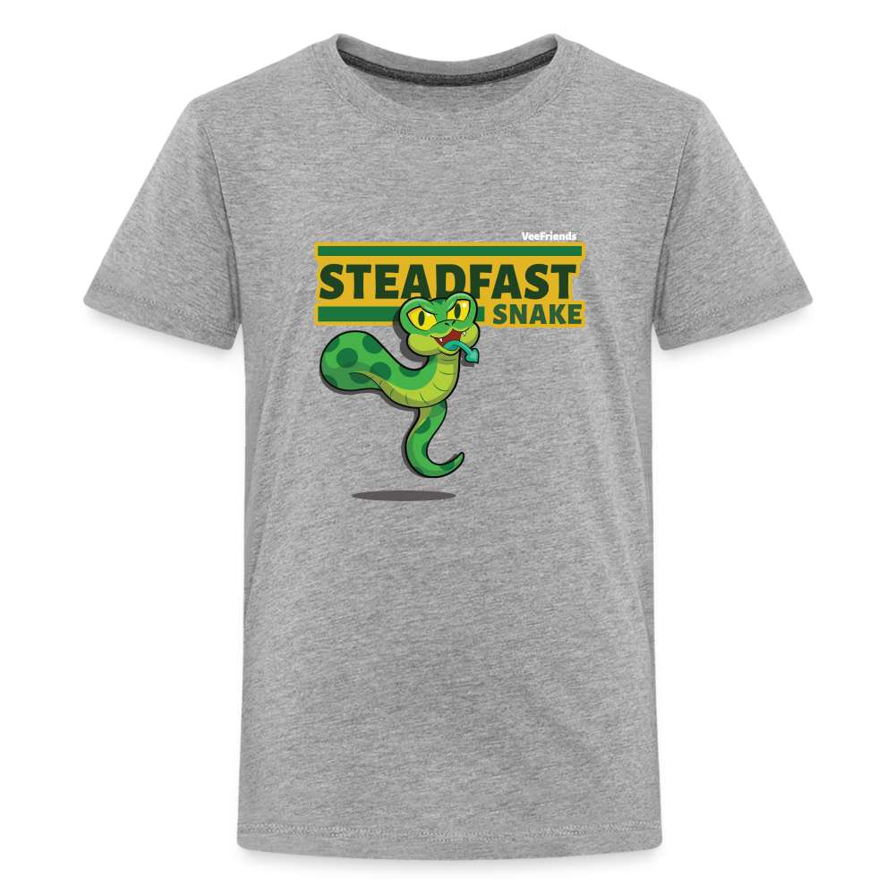 Steadfast Snake Character Comfort Kids Tee - heather gray