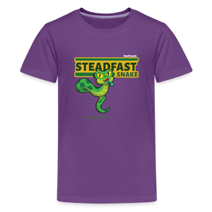 
            
                Load image into Gallery viewer, Steadfast Snake Character Comfort Kids Tee - purple
            
        