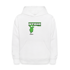 
            
                Load image into Gallery viewer, Stoic Slime Character Comfort Kids Hoodie - white
            
        