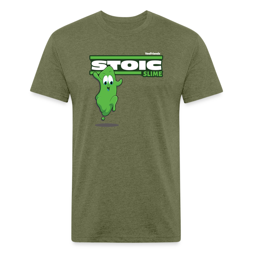 Stoic Slime Character Comfort Adult Tee - heather military green