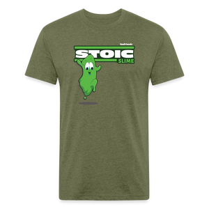Stoic Slime Character Comfort Adult Tee - heather military green