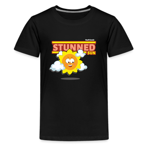 
            
                Load image into Gallery viewer, Stunned Sun Character Comfort Kids Tee - black
            
        