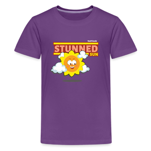 
            
                Load image into Gallery viewer, Stunned Sun Character Comfort Kids Tee - purple
            
        