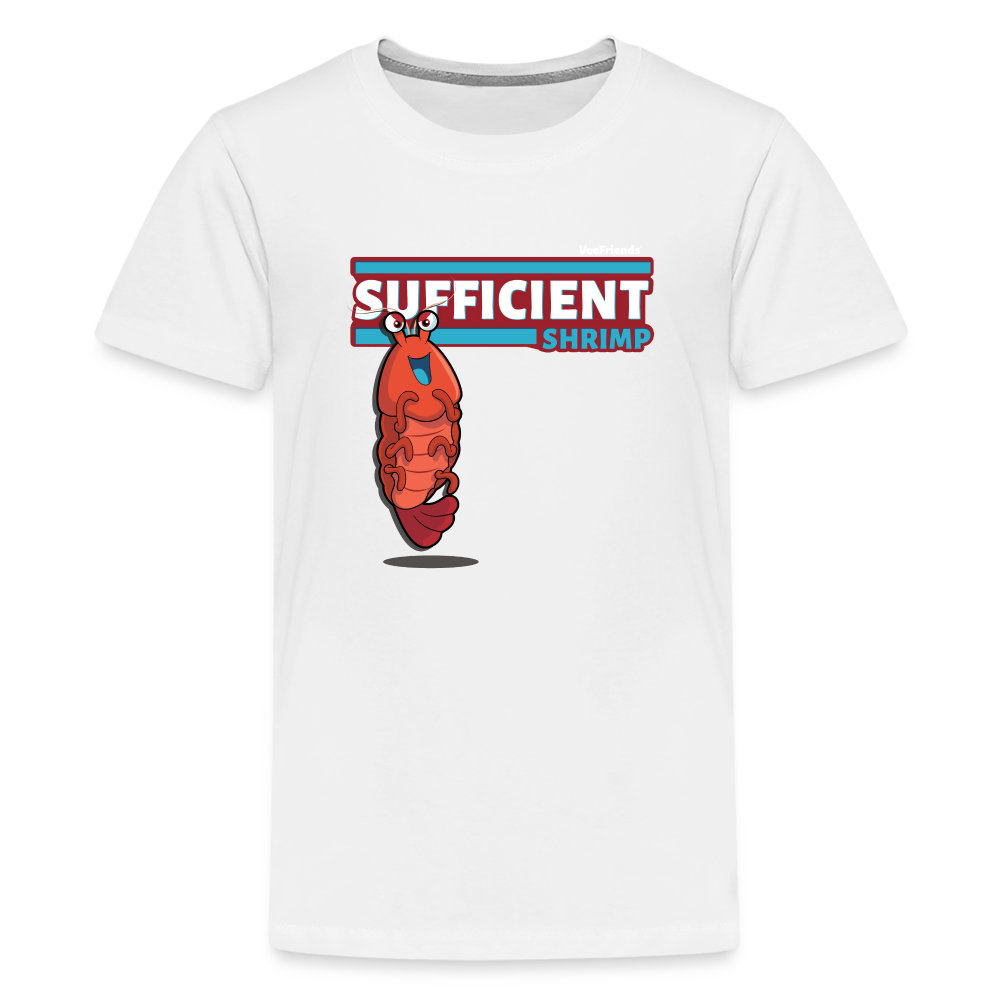 Sufficient Shrimp Character Comfort Kids Tee - white