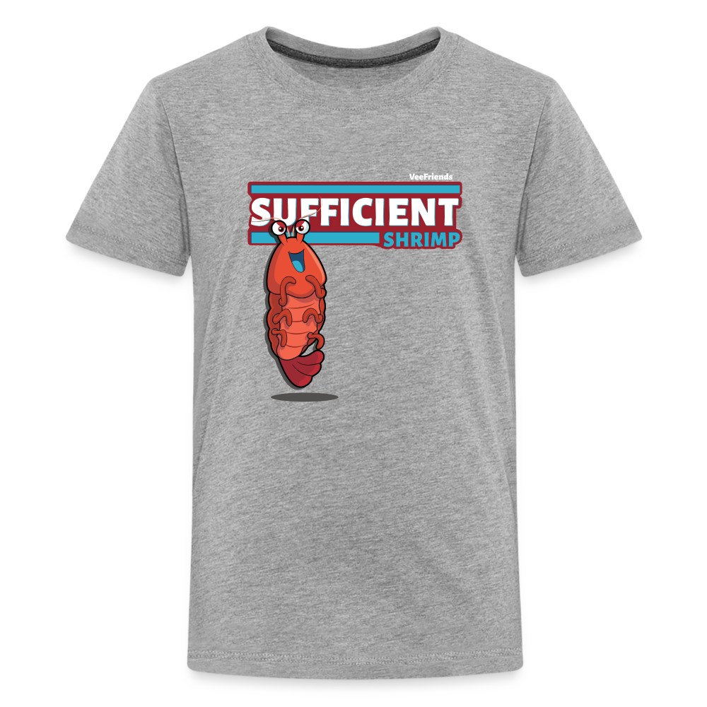 Sufficient Shrimp Character Comfort Kids Tee - heather gray