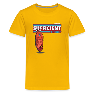 
            
                Load image into Gallery viewer, Sufficient Shrimp Character Comfort Kids Tee - sun yellow
            
        