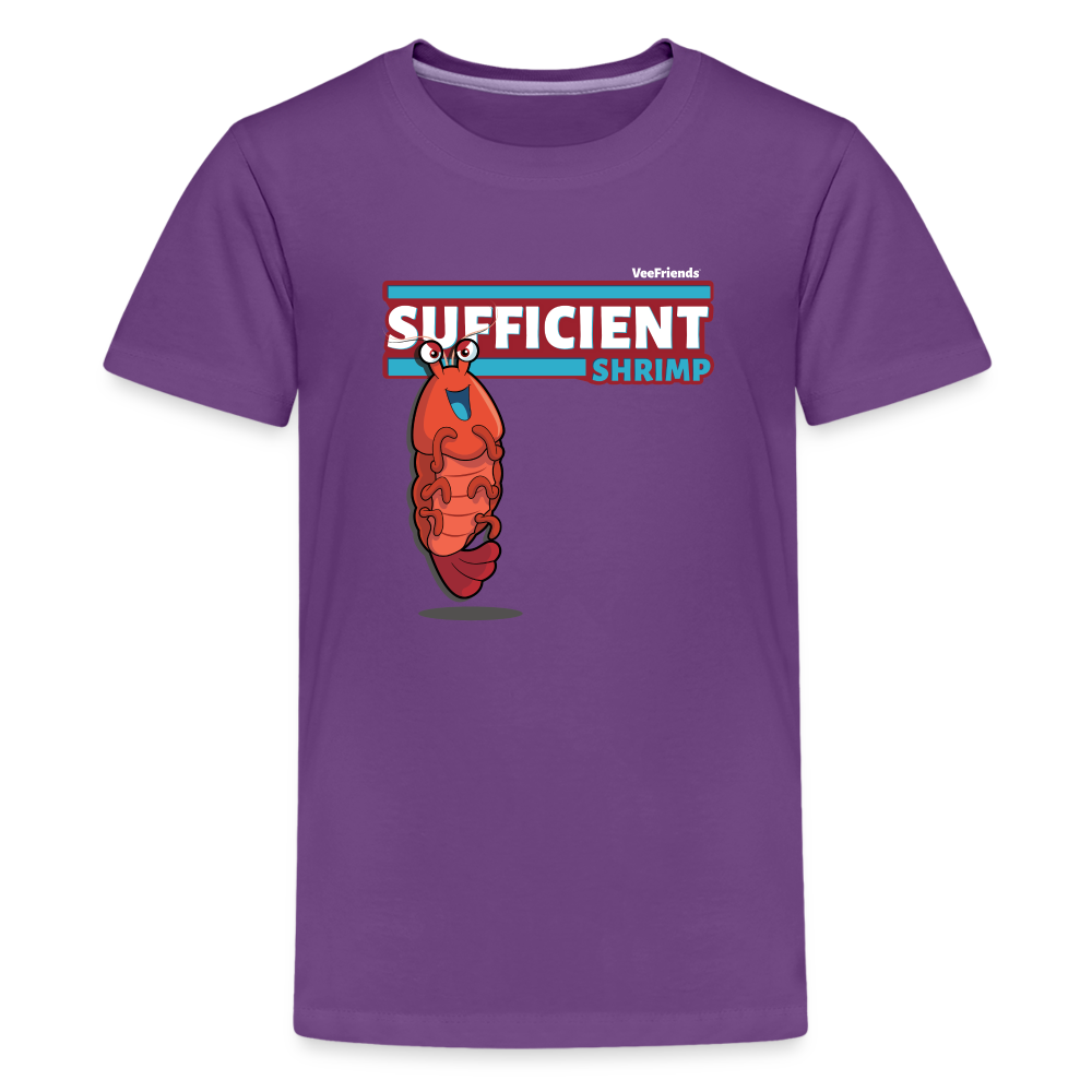 Sufficient Shrimp Character Comfort Kids Tee - purple