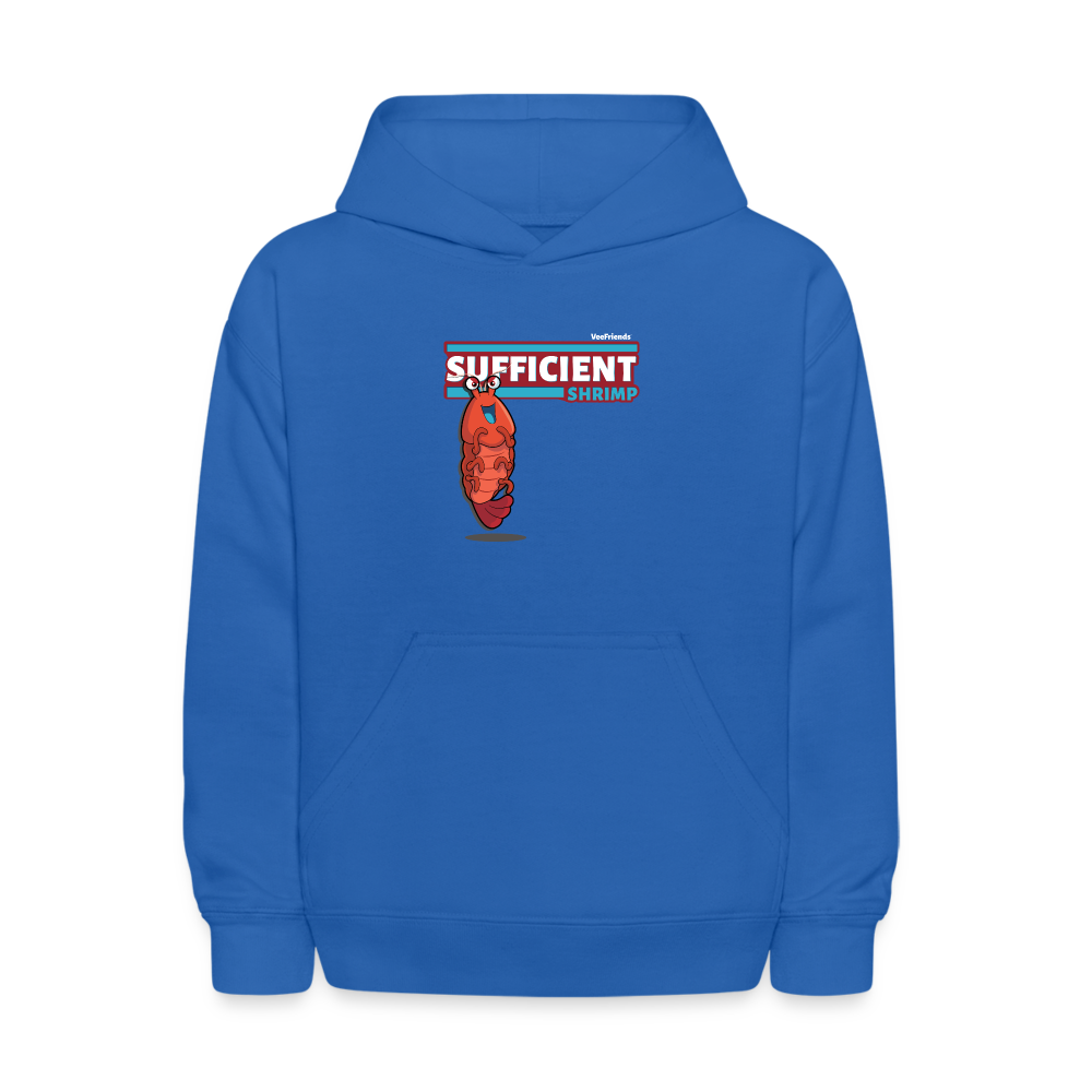 Sufficient Shrimp Character Comfort Kids Hoodie - royal blue