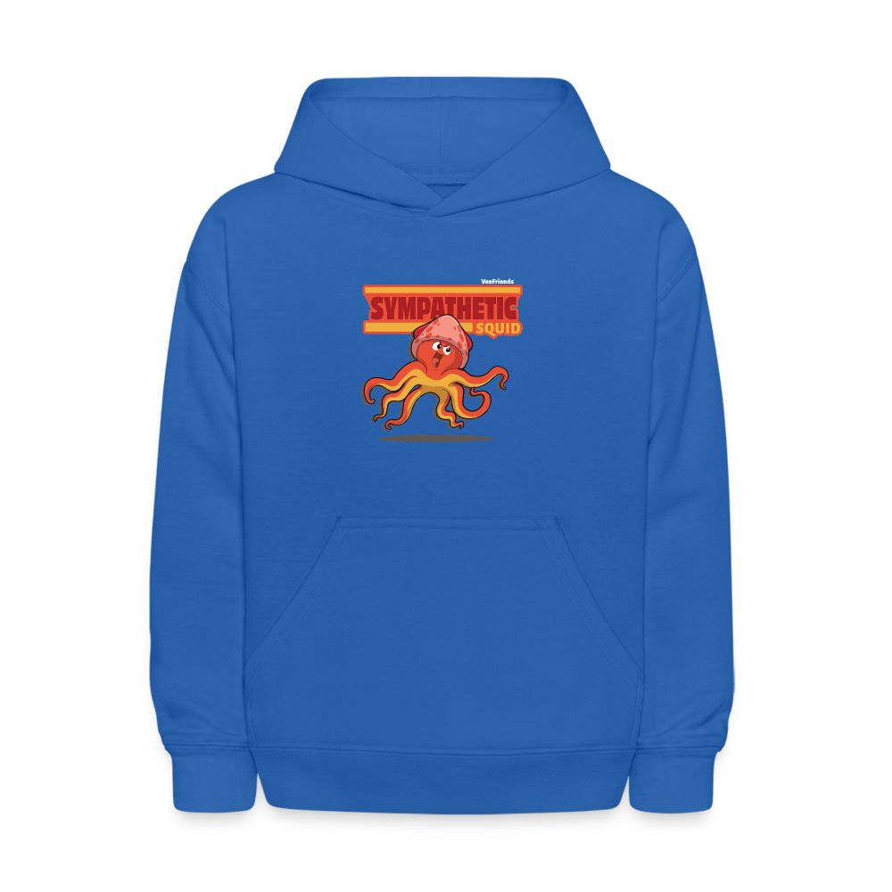 Sympathetic Squid Character Comfort Kids Hoodie - royal blue