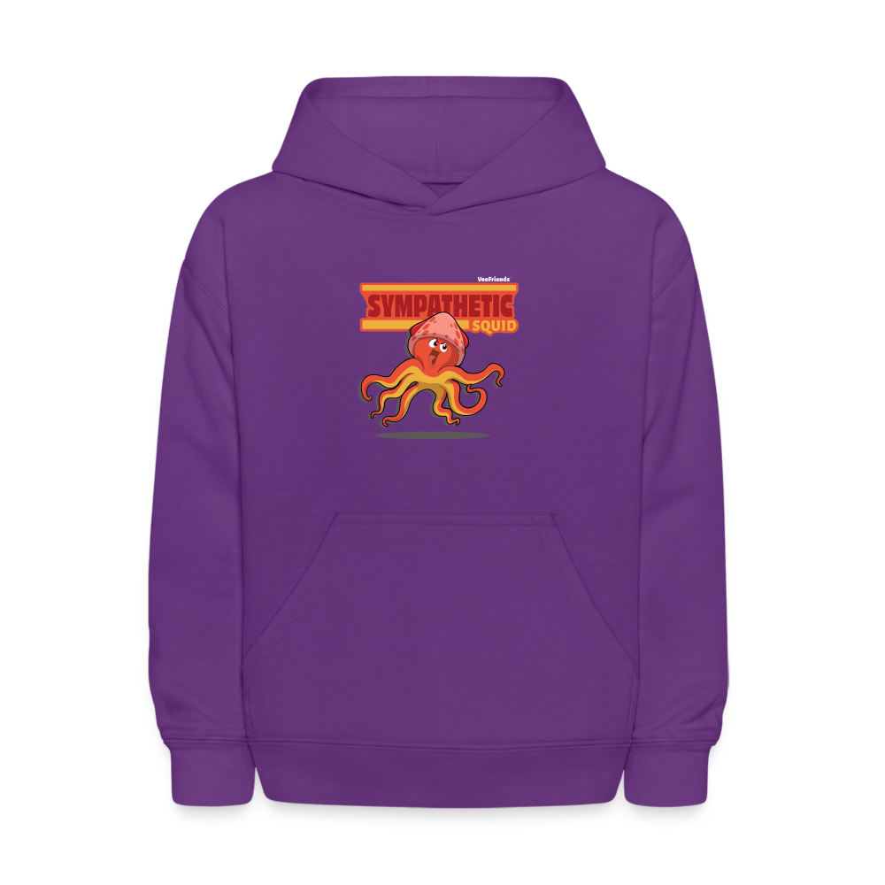 
            
                Load image into Gallery viewer, Sympathetic Squid Character Comfort Kids Hoodie - purple
            
        