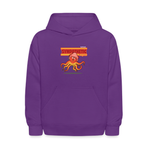
            
                Load image into Gallery viewer, Sympathetic Squid Character Comfort Kids Hoodie - purple
            
        