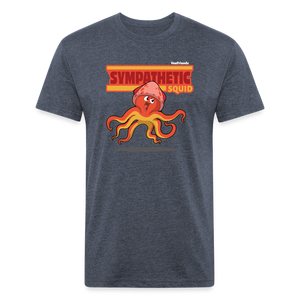 
            
                Load image into Gallery viewer, Sympathetic Squid Character Comfort Adult Tee - heather navy
            
        