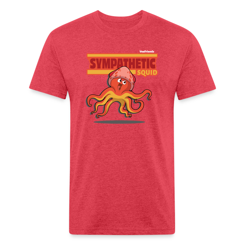 
            
                Load image into Gallery viewer, Sympathetic Squid Character Comfort Adult Tee - heather red
            
        