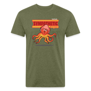 
            
                Load image into Gallery viewer, Sympathetic Squid Character Comfort Adult Tee - heather military green
            
        
