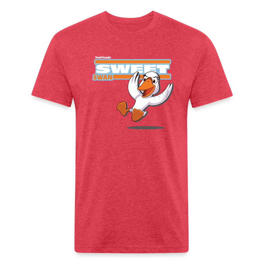 Sweet Swan Character Comfort Adult Tee - heather red