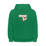 Sweet Swan Character Comfort Kids Hoodie - kelly green