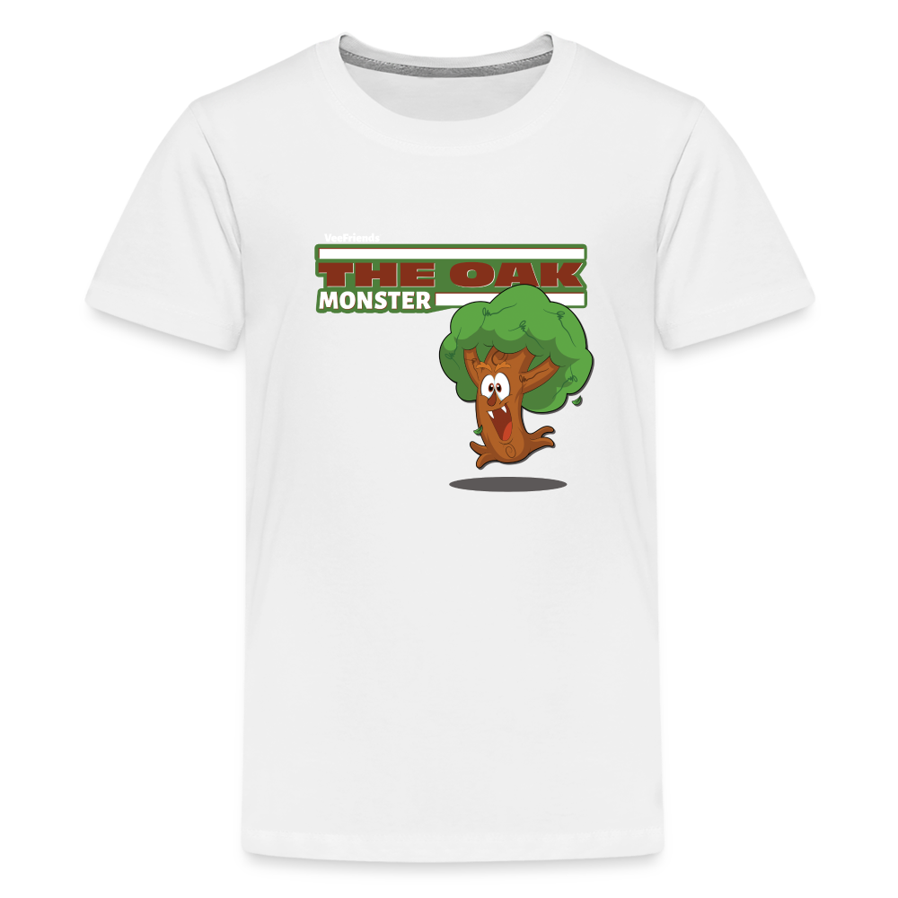 The Oak Monster Character Comfort Kids Tee - white