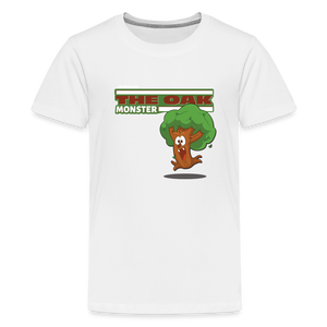 The Oak Monster Character Comfort Kids Tee - white