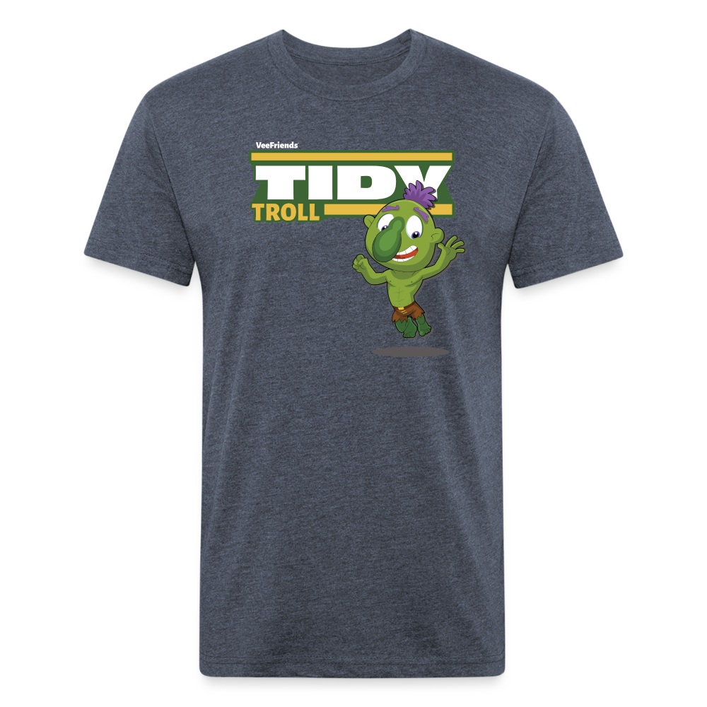 Tidy Troll Character Comfort Adult Tee - heather navy