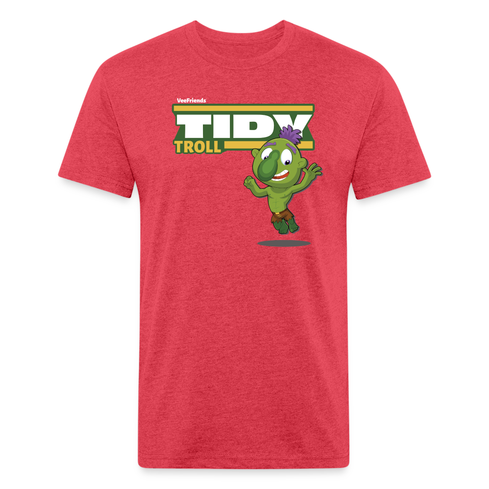 Tidy Troll Character Comfort Adult Tee - heather red