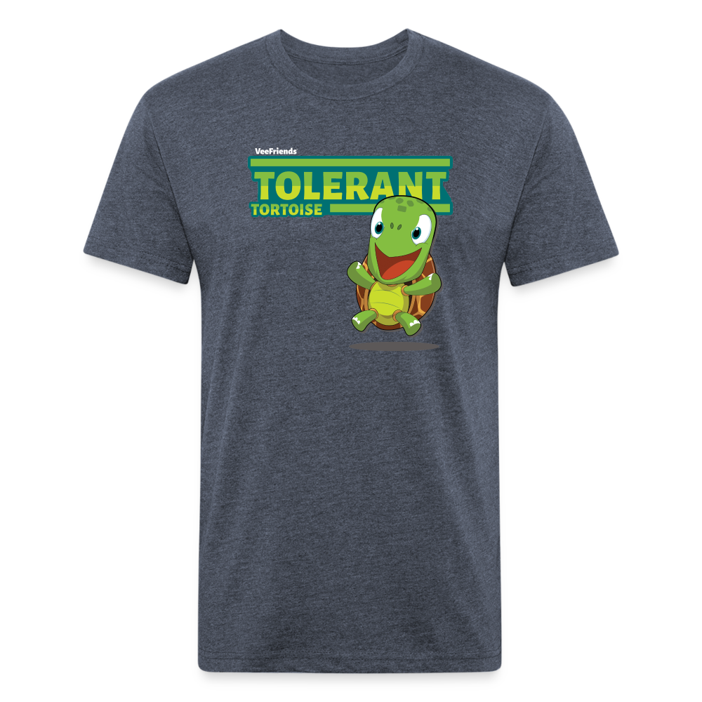 Tolerant Tortoise Character Comfort Adult Tee - heather navy