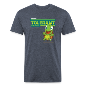 Tolerant Tortoise Character Comfort Adult Tee - heather navy