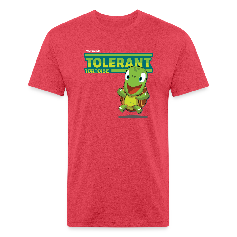 Tolerant Tortoise Character Comfort Adult Tee - heather red