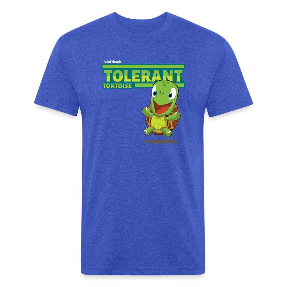 Tolerant Tortoise Character Comfort Adult Tee - heather royal