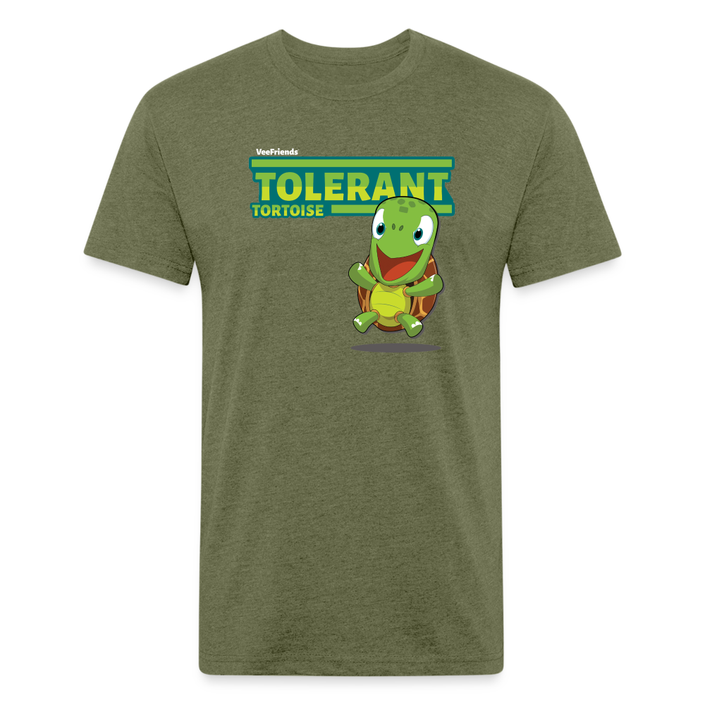 Tolerant Tortoise Character Comfort Adult Tee - heather military green