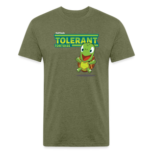 Tolerant Tortoise Character Comfort Adult Tee - heather military green