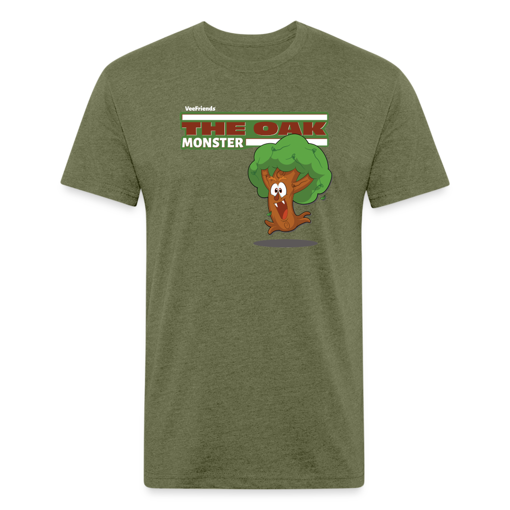 The Oak Monster Character Comfort Adult Tee - heather military green