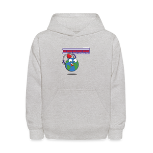 
            
                Load image into Gallery viewer, The World Has Plenty Of Love Start Listening To It Character Comfort Kids Hoodie - heather gray
            
        