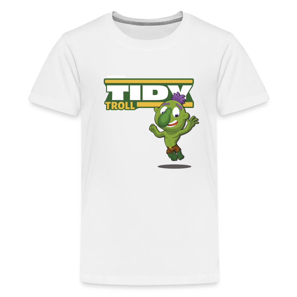 
            
                Load image into Gallery viewer, Tidy Troll Character Comfort Kids Tee - white
            
        