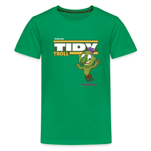 
            
                Load image into Gallery viewer, Tidy Troll Character Comfort Kids Tee - kelly green
            
        