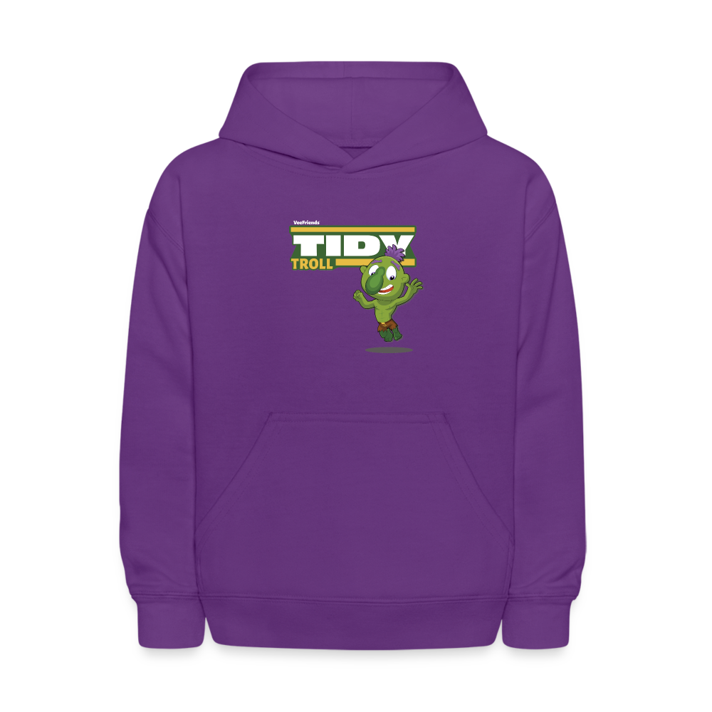 Tidy Troll Character Comfort Kids Hoodie - purple