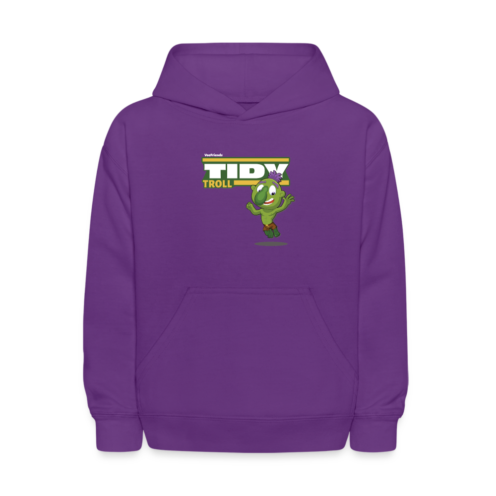 
            
                Load image into Gallery viewer, Tidy Troll Character Comfort Kids Hoodie - purple
            
        