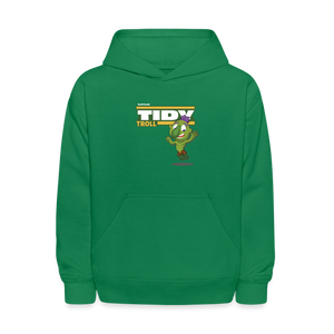 
            
                Load image into Gallery viewer, Tidy Troll Character Comfort Kids Hoodie - kelly green
            
        