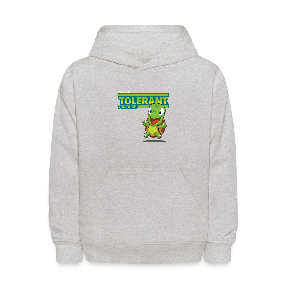 Tolerant Tortoise Character Comfort Kids Hoodie - heather gray