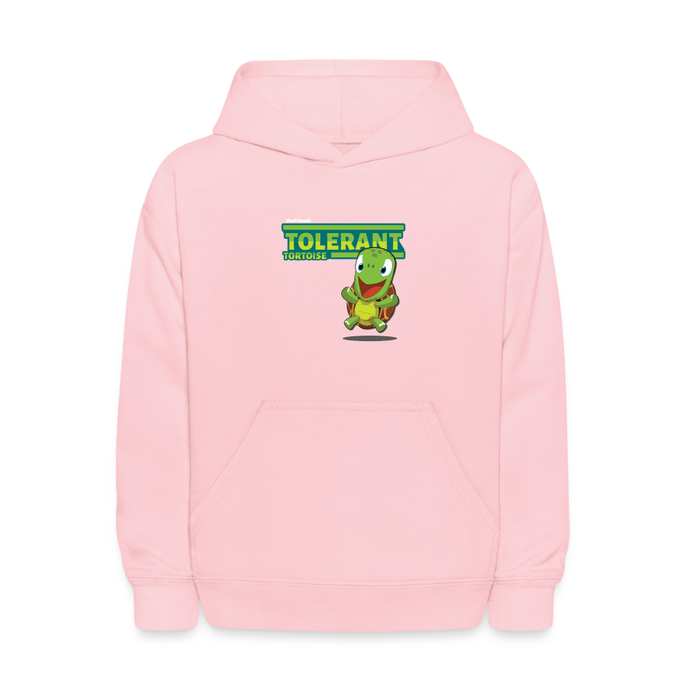 Tolerant Tortoise Character Comfort Kids Hoodie - pink