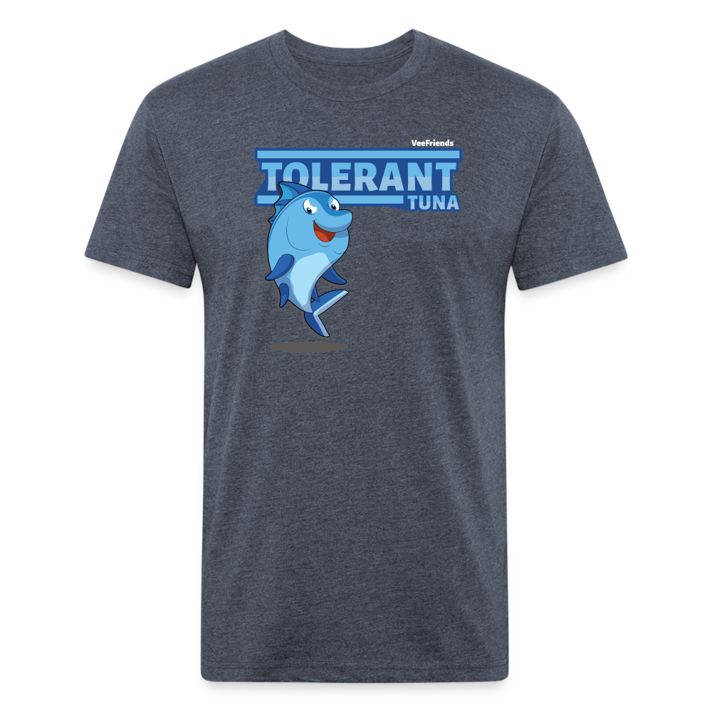 Tolerant Tuna Character Comfort Adult Tee - heather navy