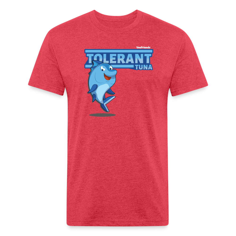 Tolerant Tuna Character Comfort Adult Tee - heather red