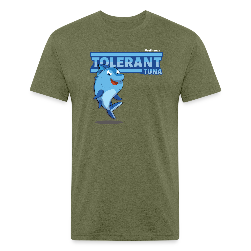 Tolerant Tuna Character Comfort Adult Tee - heather military green